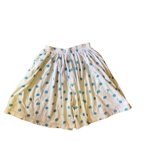 Vintage 90s high waist polka dot mom baggy shorts - Picture 1 of 10